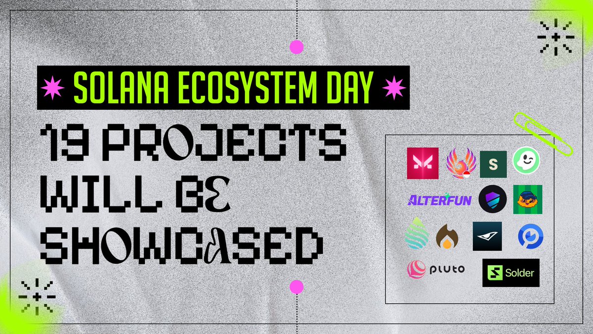 SuperteamINDO's tweet image. Today we’re hosting Solana Ecosystem Day for the first time. Nineteen top projects from Indonesia are here. From DeFi, wallets, GameFi, to on-chain security:

@socialcrabdotid @DaemonProtocol @solder_official @Mogate_io
@pivyme @/careerplayground @spektrum_play @/creatix…
