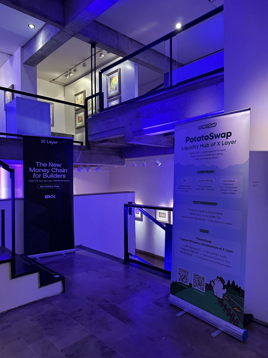 PotatoSwap_Fi's tweet image. Had a great time chatting with everyone today, Buenos Aires builders are a blast! 🇦🇷
Big thanks to @XLayerOfficial for the soil - it feels like a good place for new ideas to grow.