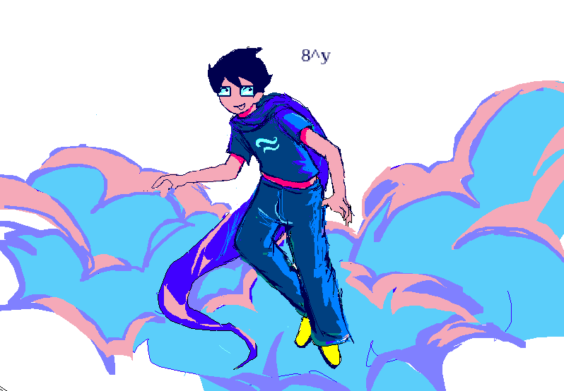 sidewalkSnake's tweet image. i love unsubtly always using pink and blue in my june drawings