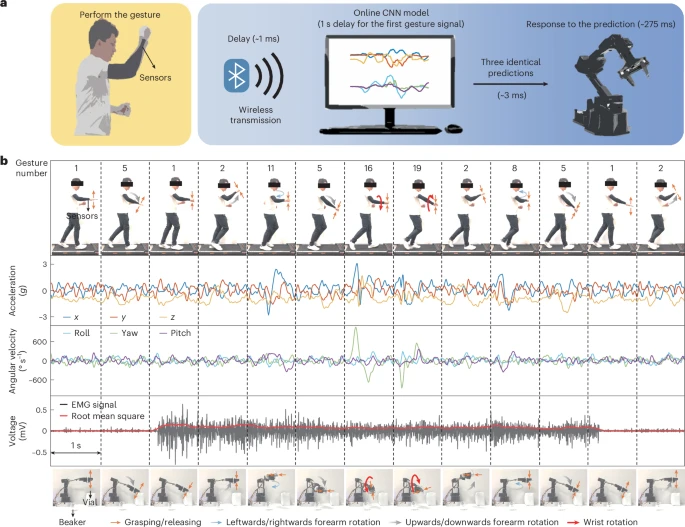 CreaBioarray's tweet image. The study presents a human–machine interface capable of tolerating diverse motion artefacts through deep learning-enhanced wearable sensors. nature.com/articles/s4446…