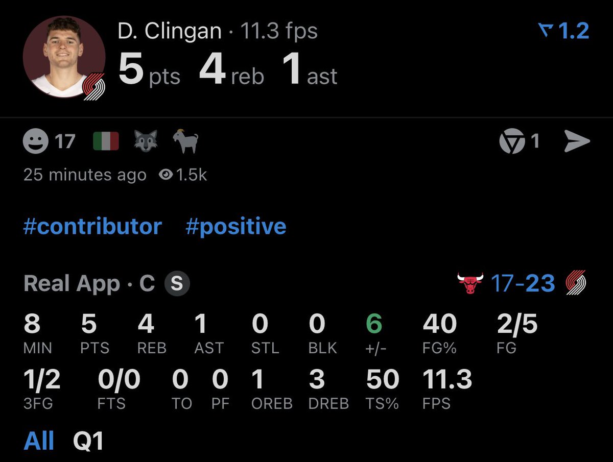 KBProps's tweet image. Donovan Clingan in the 1st quarter: