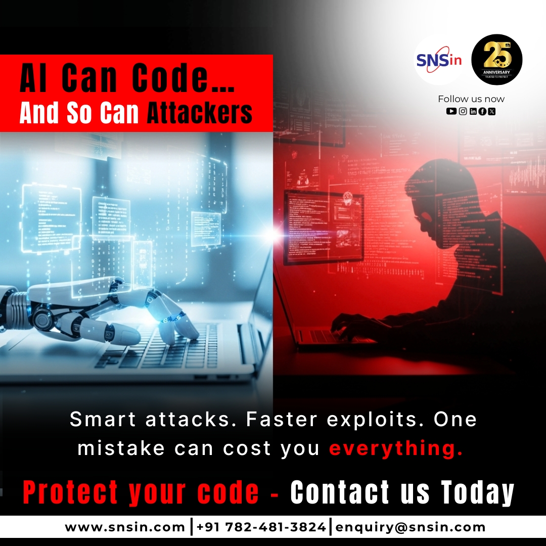 SolutionsSecure's tweet image. AI can code — and so can attackers. Automated threats are faster and smarter than ever.

Stay ahead with secure coding, regular vulnerability tests, real-time monitoring, and strong team awareness.

Protect your apps, data, and reputation.

#CyberSecurity #AIThreats