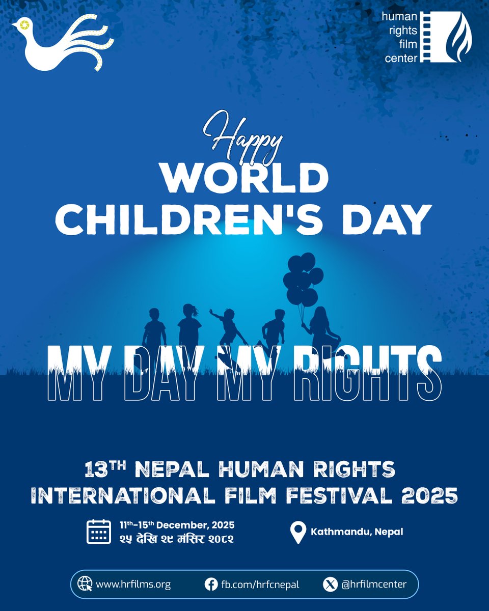 Happy World Children’s Day! 🌟
My Day, My Rights
Let’s celebrate imagination, courage, and the power to dream big.
#WorldChildrensDay #hrfc #nhriff #DreamBig #childrights  #Nepal