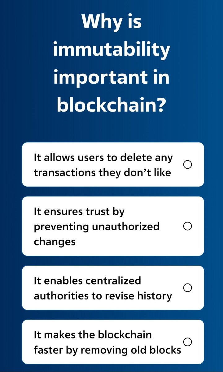 spurprotocol's tweet image. 💡 Need A Clue On Today&apos;s Quiz?

This is achieved through cryptographic hashing, where each block contains a unique hash of its contents and the hash of the previous block, making it nearly impossible to change any data.

Learn more: spurprotocol.com/post/what-does…