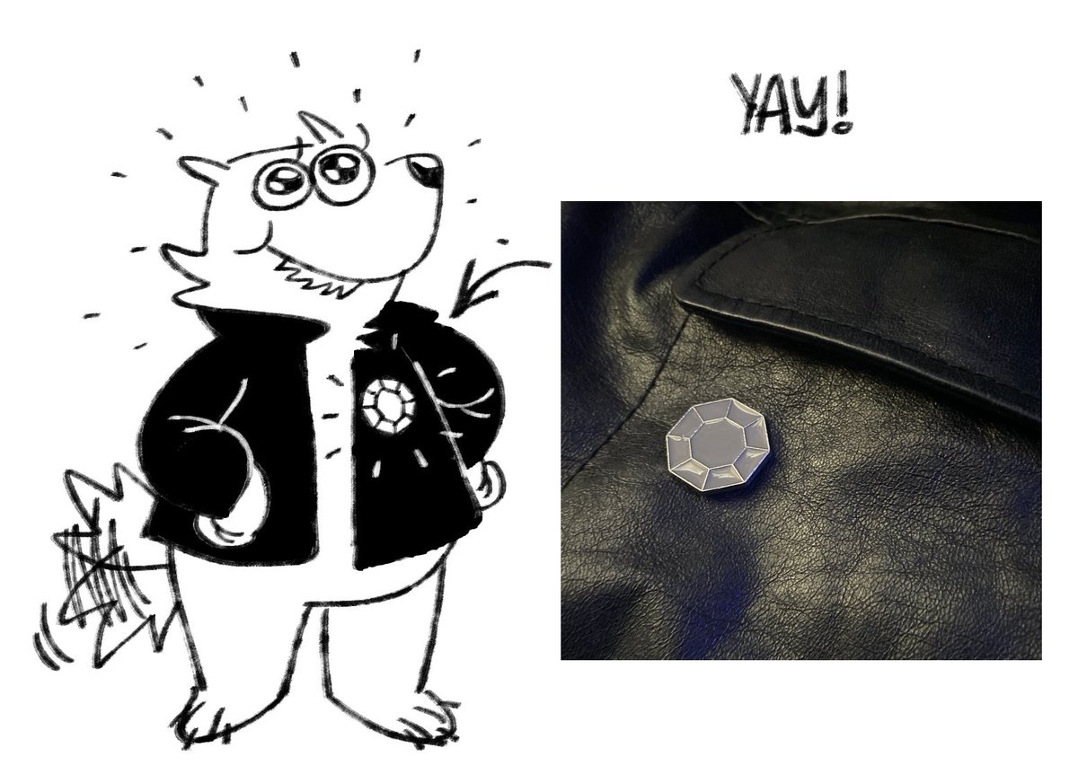 despite having a lot of history/nostalgia with pokemon i've never beaten one except maybe black, so i'm playing through each gen starting with yellow (also the first one i played as a kid!) and pinning badges to one of my jackets as i get them in-game :D