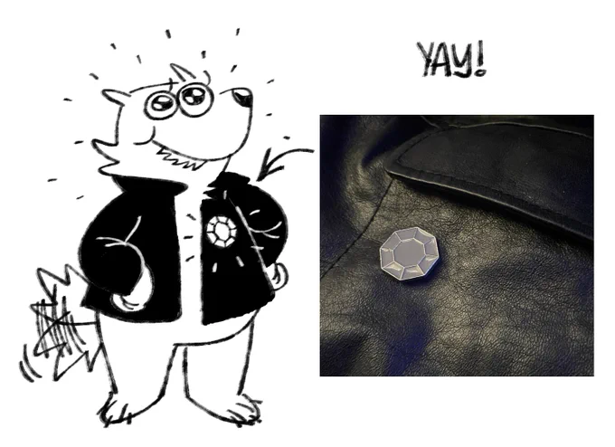 despite having a lot of history/nostalgia with pokemon i've never beaten one except maybe black, so i'm playing through each gen starting with yellow (also the first one i played as a kid!) and pinning badges to one of my jackets as i get them in-game :D 