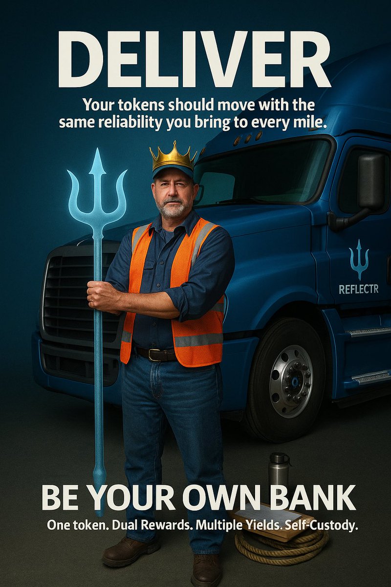 Reflectrtoken's tweet image. Every mile moves freight.
With $RTRx, every mile also moves your yield.
Reliable. Self-custodied. Dual-reward powered.
Be your own bank on every route. 🔱🚚
#RTRx #ReflectrEcosystem

Which job/profession do you want to see next? 

#BeYourOwnBank #RTRx