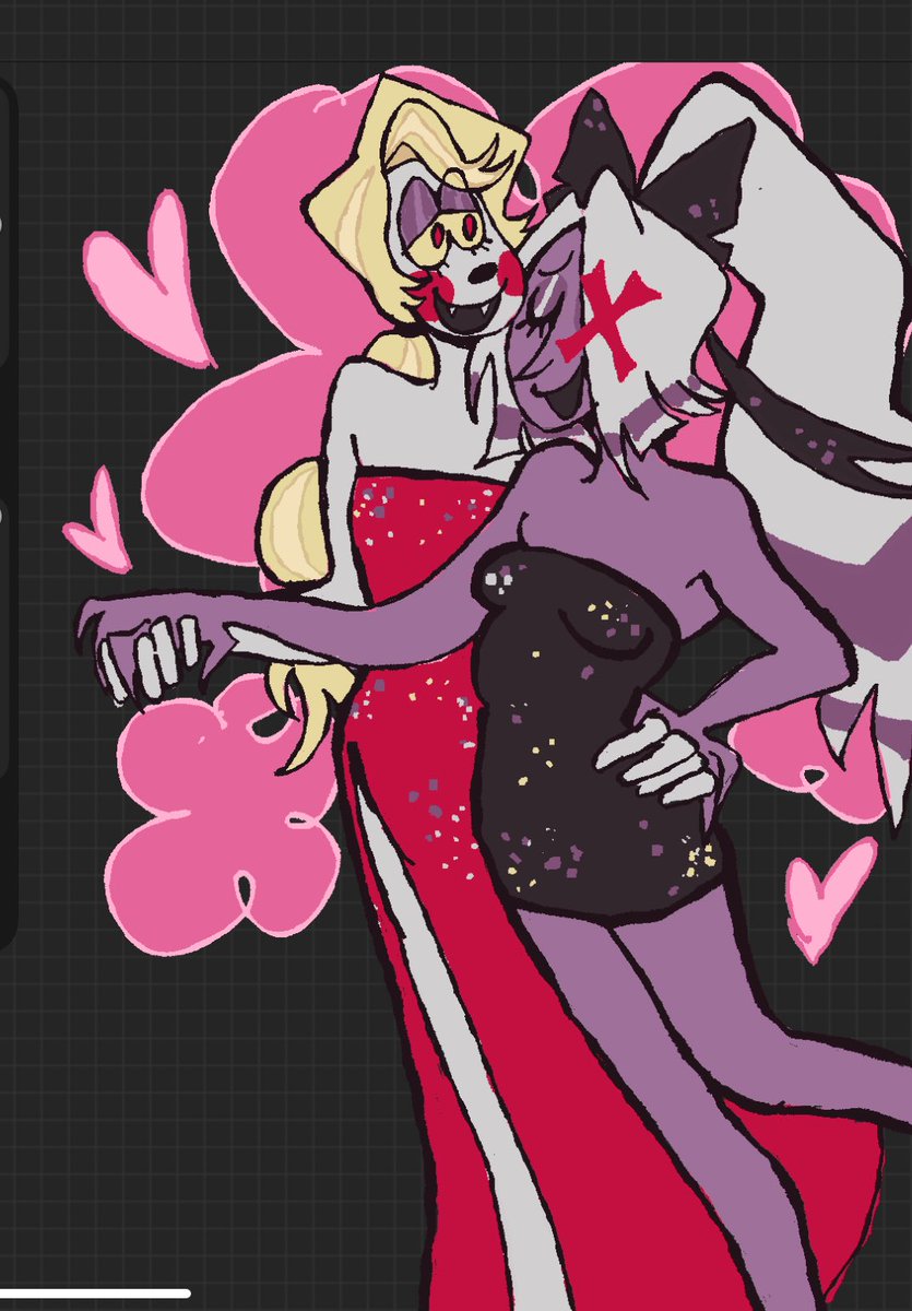 i dont post my hazbin hotel fanart on main but its all ive been drawing lately so