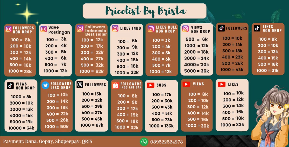 kbirr_u's tweet image. Yukk order followers Instagram, tiktok, dan socmed needs lainnya. Cuman pake username aja, kualitas dijamin oke, &amp;amp; privasi aman! #zonauang 

t. info jual beli folls ig like view tiktok subscribe youtube yt tt murah meriah awet fast proses cepet permanen