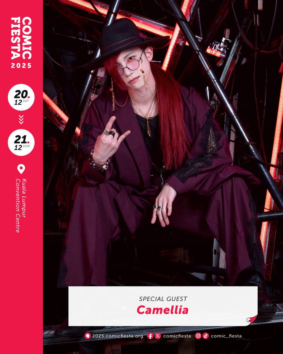 DJ Night returns to Comic Fiesta 2025 with guest performer Camellia, known for creating unrestricted, unique and intense music. <a href="/cametek/">かめりあ (Camellia)</a> has earned high praise both in his country - Japan and internationally!

Camellia is well regarded in various rhythm game communities such as