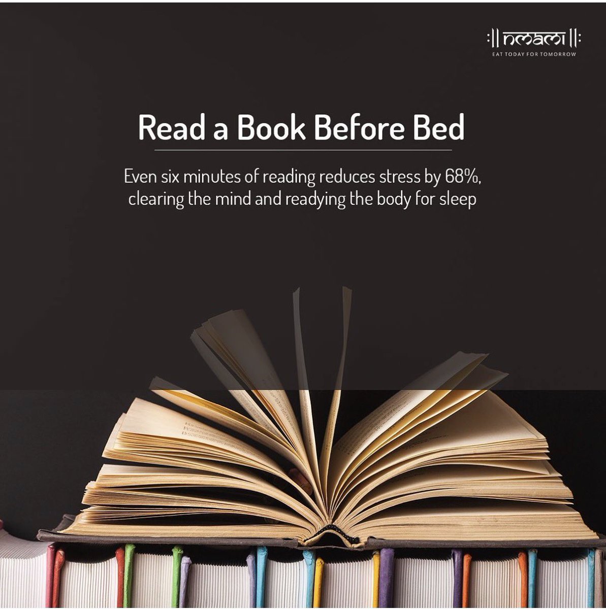 nmamilife's tweet image. Heath Hack of the Day
—
Make a habit of reading a book before going to sleep as it reduces the stress level and helps you sleep better.
—
#Nmamilife #NmamiLifeGirl #EatTodayForTomorrow #Nutrition #Nutritionist #Diet #Dietitian #Health #Lifestyle #Nmami #NmamiAgarwal #Salt