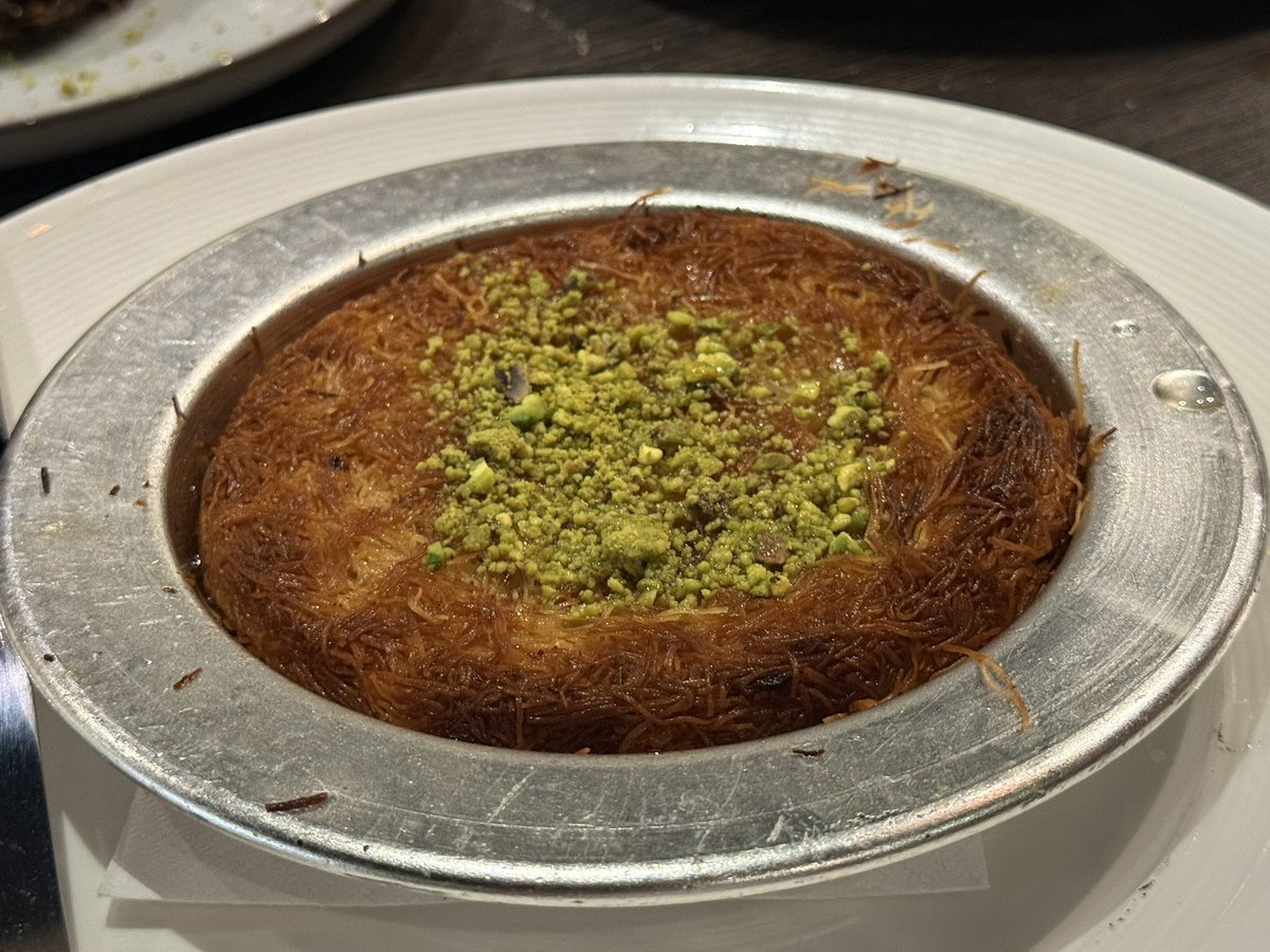HeyItsSujith's tweet photo. #MensDay Dessert 🍨 with #boys
#Kunafe #Baklawa
#TurkishKitchen https://t.co/QpFUoVFJ45
