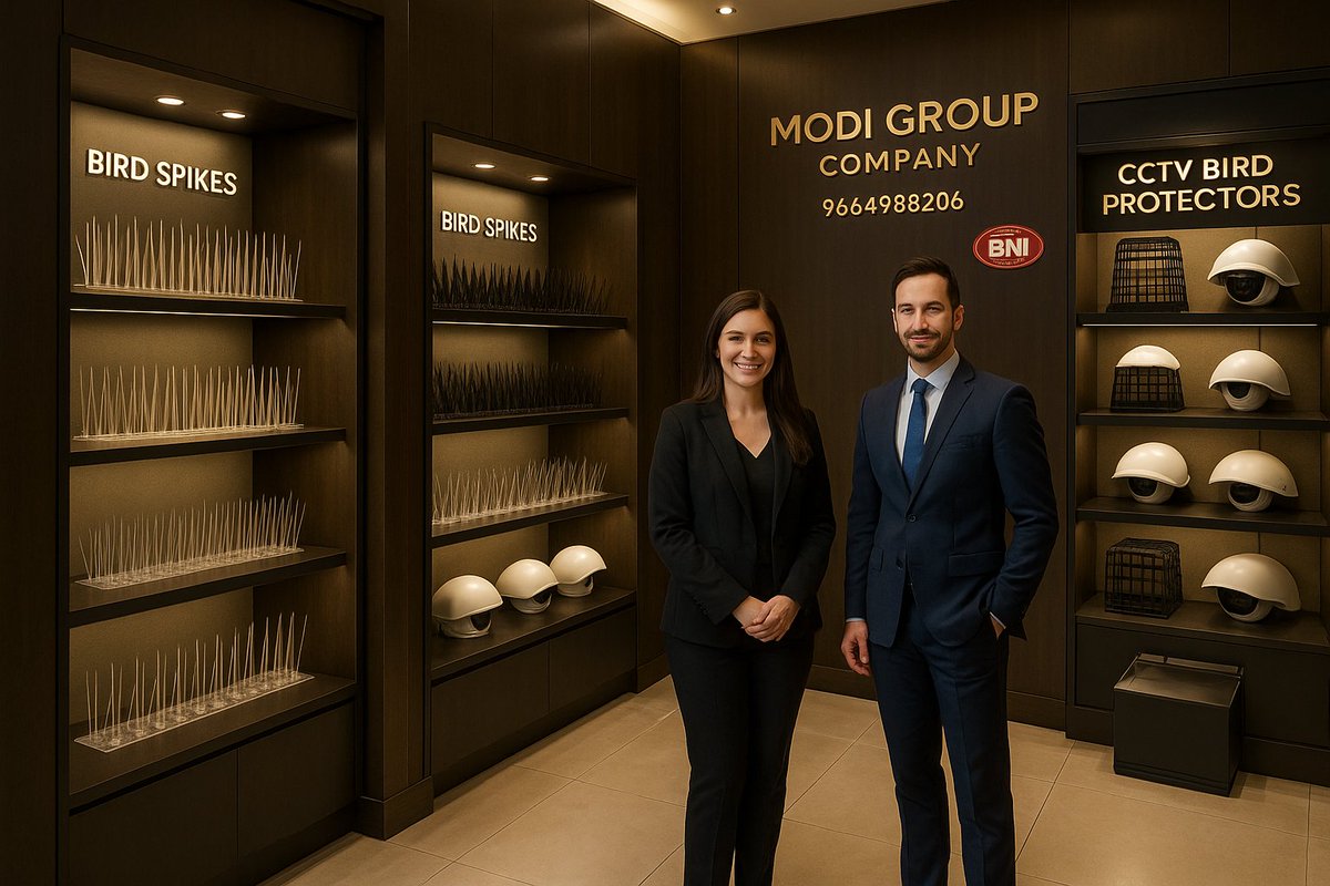 ahm_modi's tweet image. Protect CCTV from birds, dust &amp;amp; rain with Modi Group Bird &amp;amp; Rain Protectors — Cap Type, Prick/Spine &amp;amp; Metal Jaali. Heavy-quality Plastic/Metal.
 Pan-India delivery
📞 9664988206
Proud BNI Perseus Ahmedabad member.
#CCTV #BirdProtector #ModiGroup #BNIIndia #SecuritySolutions