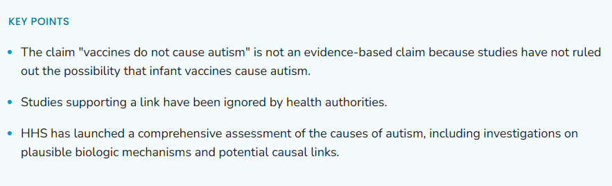 Children's Health Defense applauds CDC's new "Vaccines and Autism" webpage posted today, November 19. Finally, the CDC is starting to tell the truth about this condition affecting millions. CDC today disavows the bold, long-running lie that "vaccines do not cause autism." Studies