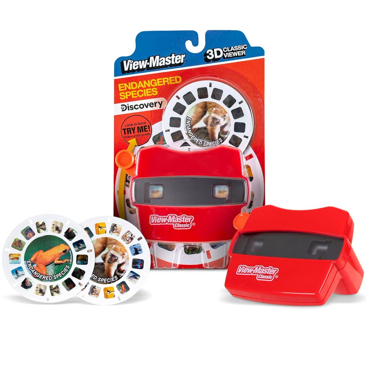 jbtoys's tweet image. アメリカの歴史的？なおもちゃ #ViewMaster。

双眼鏡のように覗くと立体写真を見ることができるおもちゃ。

本体と「絶滅危惧種動物たち」の専用リールが2枚付属。

リール1枚に付き7種の立体画像が見られます。

インテリアにも良いです。

jbtoys.shop/items/62b3ca5f… @jbtoys #storesjp