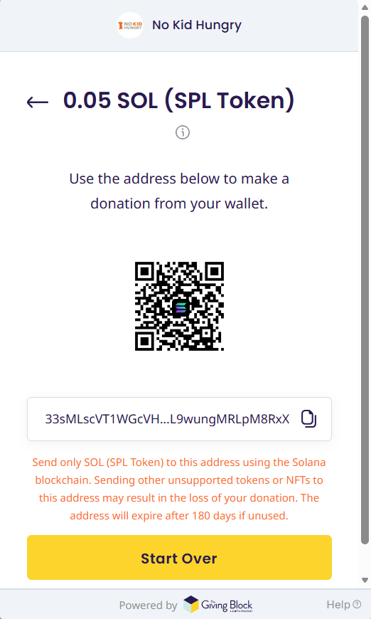 zonkTheDev's tweet photo. We are donating to No Kid's Hungry via The GIving Block at CA: 33sMLscVT1WGcVHizfSvbD2aGjixuL9wungMRLpM8RxX https://t.co/ig8aiagITD