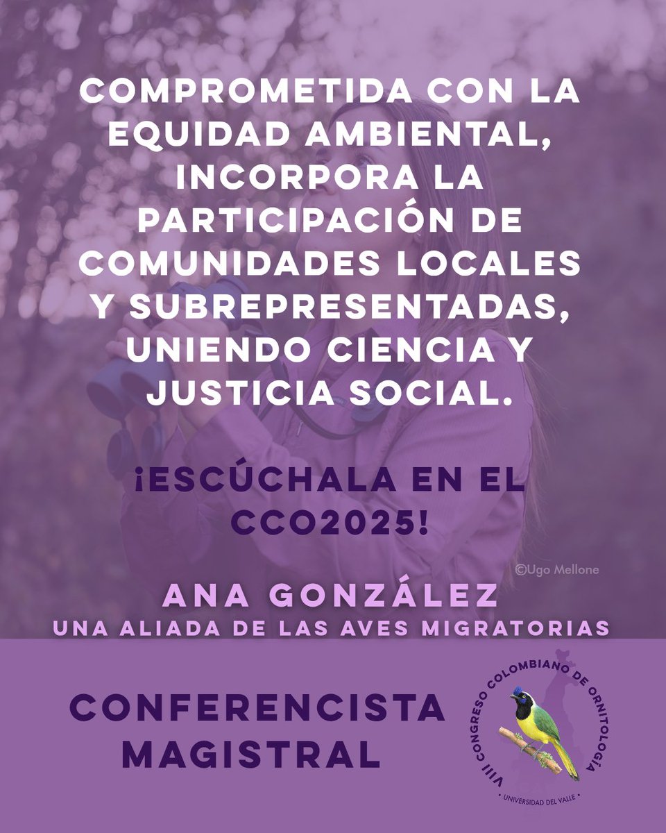 Conoce a Ana González, investigadora enfocada en la conservación de aves migratorias neotropicales. Integra datos ecológicos y tecnologías de rastreo para proteger hábitats críticos a lo largo del ciclo anual de especies prioritarias. 🐦🌍
#CCO2025 #Migración #Conservación