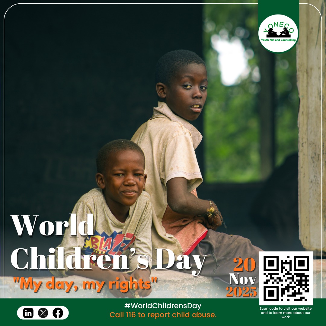 yoneco3's tweet image. 🌍𝐇𝐚𝐩𝐩𝐲 𝐖𝐨𝐫𝐥𝐝 𝐂𝐡𝐢𝐥𝐝𝐫𝐞𝐧’𝐬 𝐃𝐚𝐲!
Today, we celebrate every child’s right to safety, care, good health, education, and a brighter future. 

🟢Every child deserves a voice. 
🟢Every child deserves a chance.

#WorldChildrensDay #ProtectChildren #ChildDevelopment