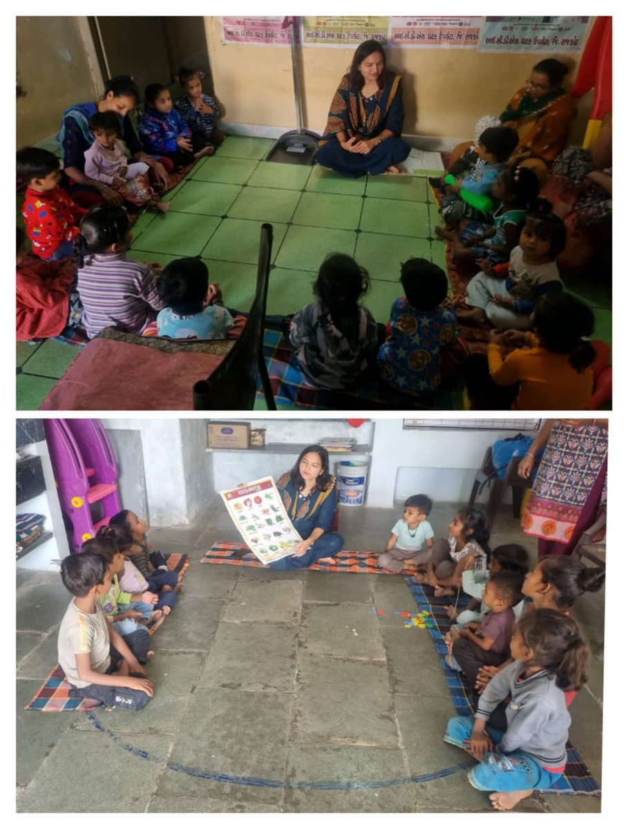 ઉપલેટા કેન્દ્ર નં ૨૨ અને ૨૭ ની મુલાકાત લીધેલ. પોષણ સંગમ માં રહેલ બાળકોના વજન ઊંચાઈ ક્રોસ ચેક કરેલ,પૂર્વ પ્રાથમિક શિક્ષણ પ્રવૃતિઓની સ્મિક્ષા કરેલ તેમજ  જરૂરી સૂચનાઓ આપેલ. પોષણ સંગમ અંતર્ગત sam બાળકના વાલીની મુલાકાત.