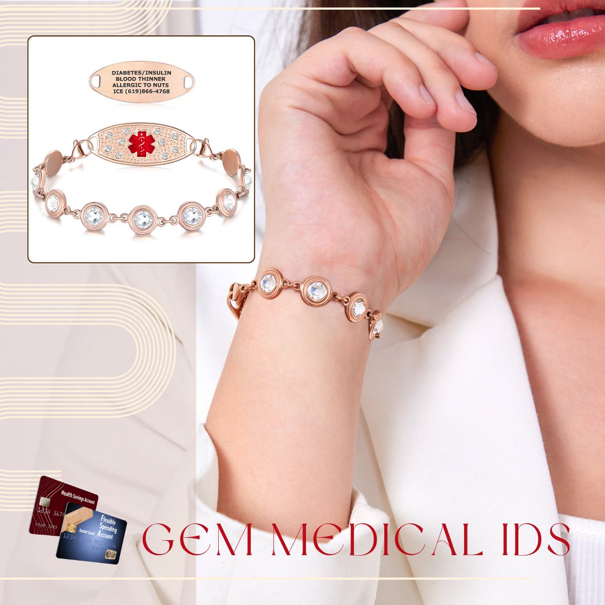 Divoti's tweet image. Safety, but make it fashion. ✨
Get 15% OFF your GEM Medical ID this Black Friday Week!
🔹 Code: BFW2025
🔹 HSA/FSA Eligible (Use those pre-tax dollars!)
Shop the sale: [divotiusa.com/bracelets/medi…]
#BlackFriday #MedicalAlert #HSA