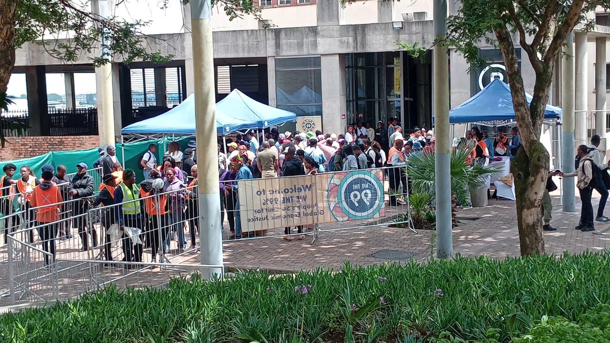 FairFinanceSA's tweet image. The People&apos;s Summit is open! Watch now as we call out the failed economic model that concentrates wealth at the top. We are here to discuss solutions.
#FunFact: Water will be available free of charge for the duration of the three-day event. 
#EndInequality #WeThe99 #FairFinance