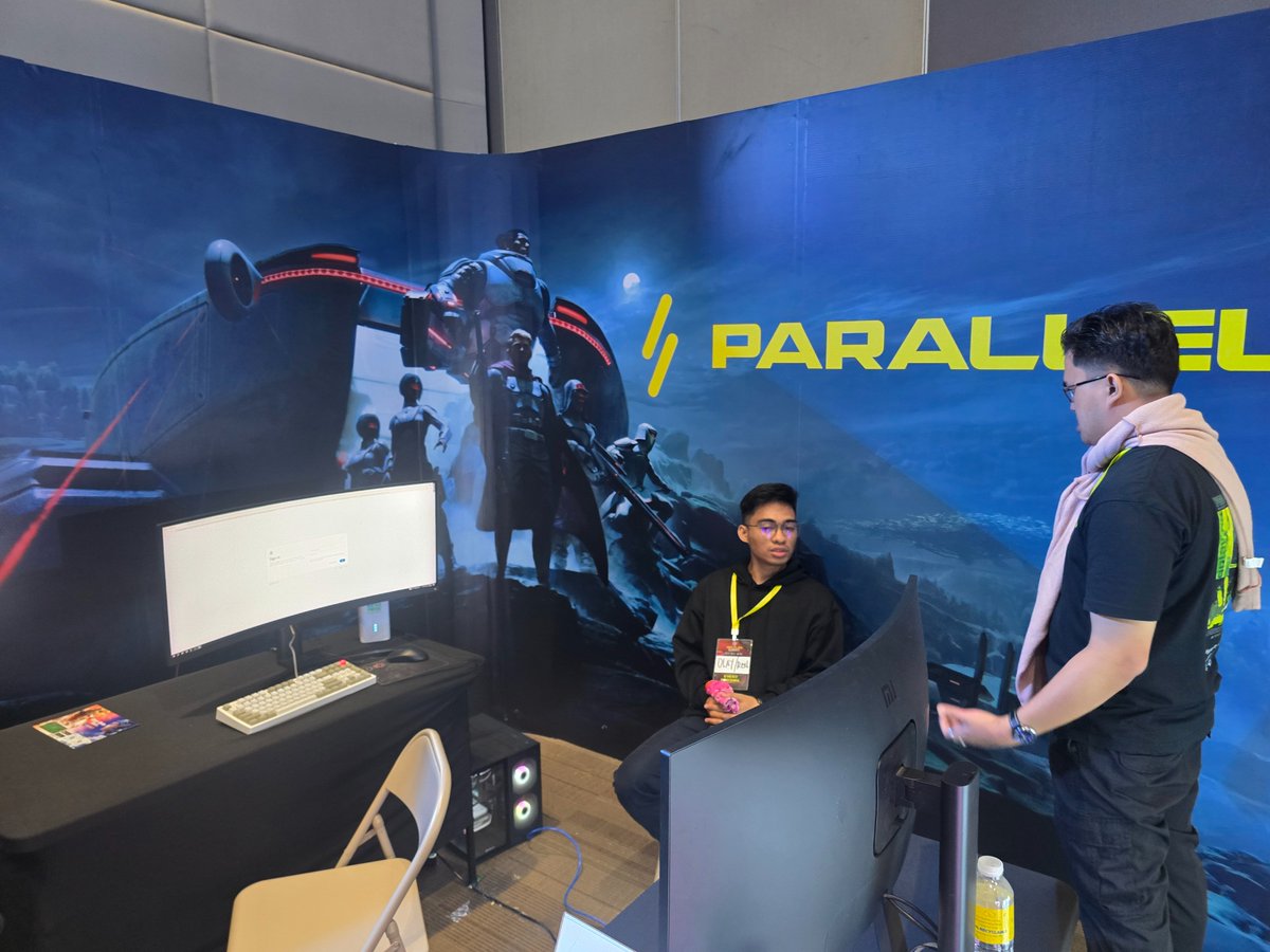 Here at parallel booth! #playparallel