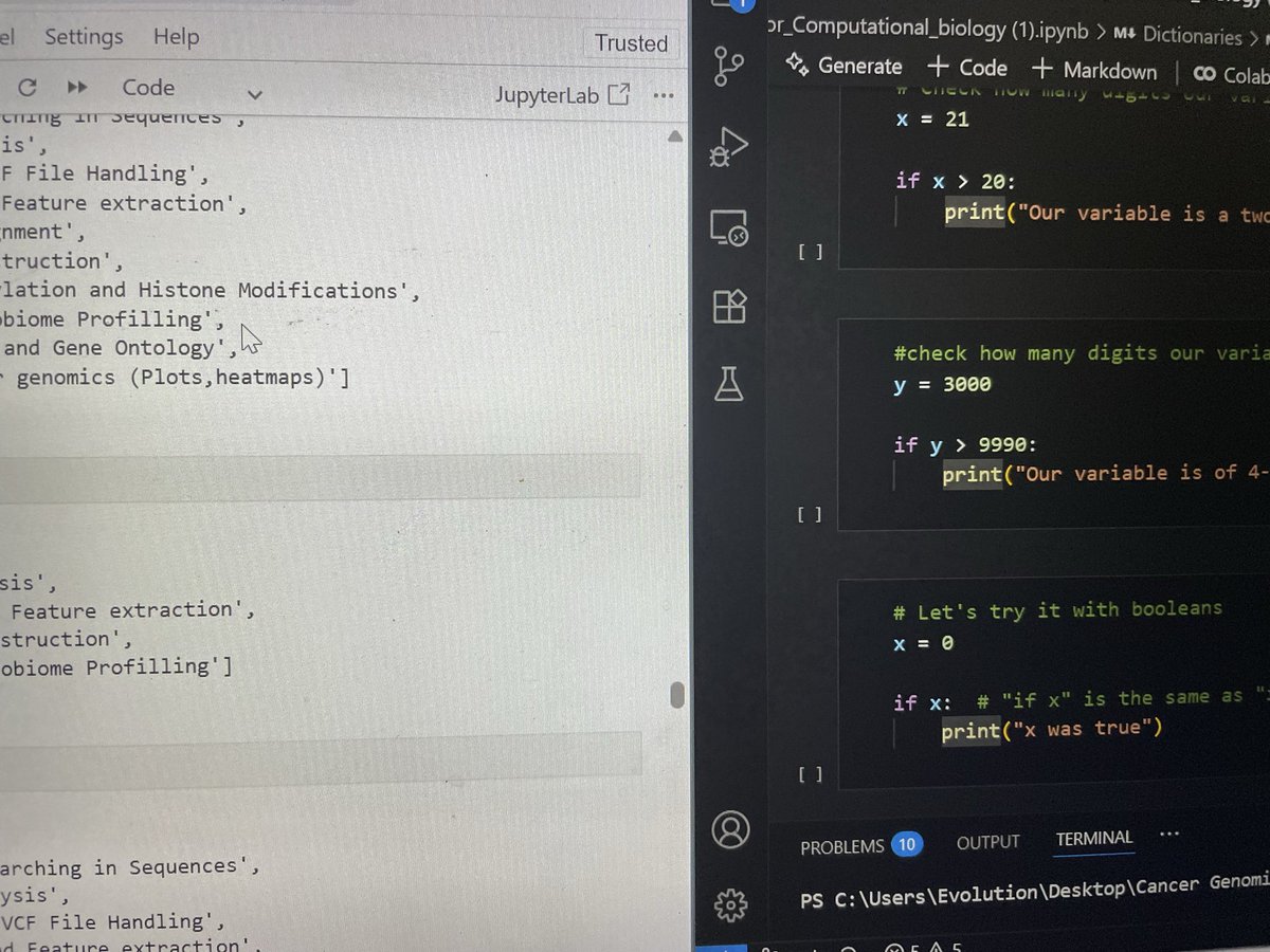 evo_ofAfrika's tweet image. Python Way ✈️✈️✈️
Python is a popular programming language that is user friendly and easy to learn. 
I’m computational biology Python use is indispensable 

#Python 
#ComputationalBiology
#Cangen