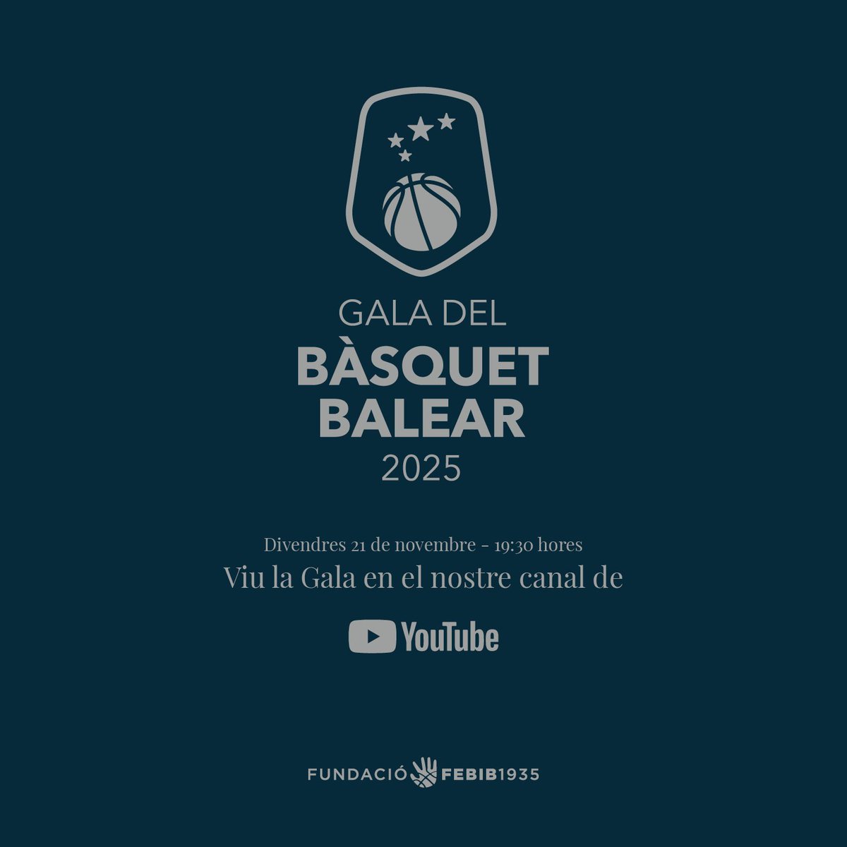 🚨📣 Atenció! 

💻 La #GalaBàsquetBalear es retransmetrà a través del nostre Canal de Youtube

🖇  youtube.com/@fbib9701/stre…

#IllesDeBàsquet