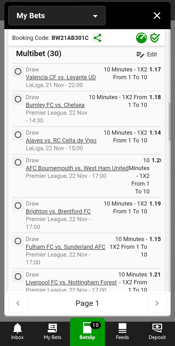 Intexticated_D's tweet image. BW21AB301C
Big energy with 141 odds and 30 legs!
10 minutes, 1 shot — are you taking this bet? 👀🔥

#Betway #BettingTips #10MinDraw #QuickWins
