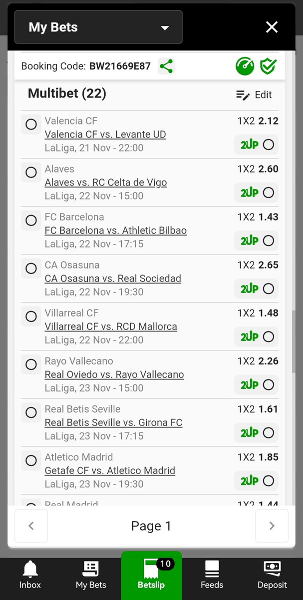 Intexticated_D's tweet image. BW21669E87

Going BIG with 1.4 MILLION odds!
22 legs on the board — who’s ready to boss up? 👑💰

#Betway #MegaOdds #BigWin #SportsBetting