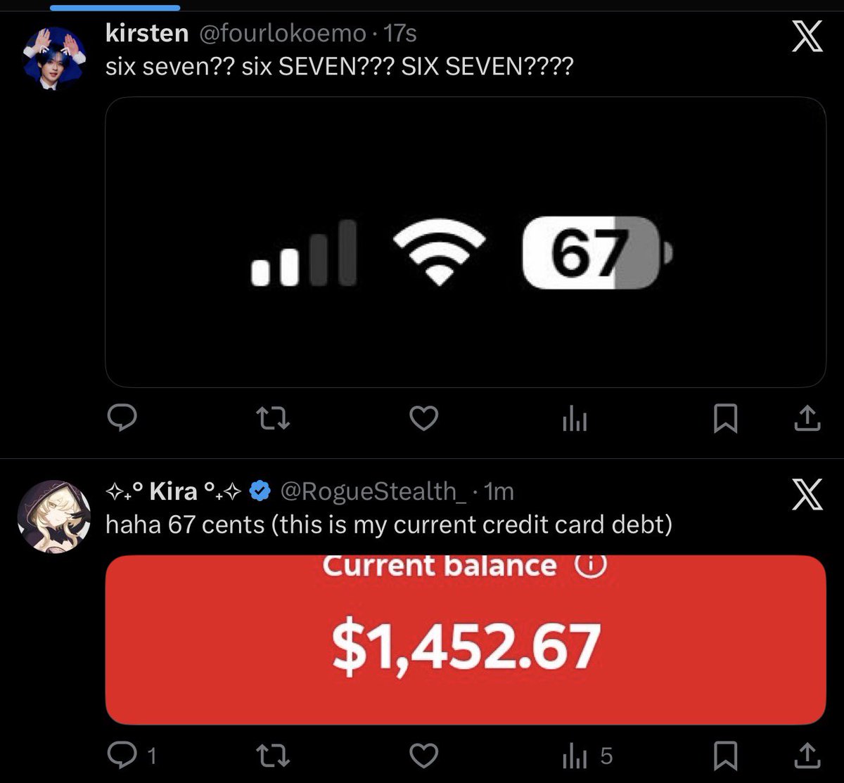 me and kira share the same brain cell