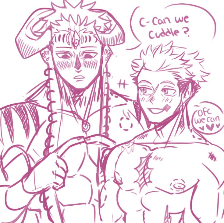 Venjt's tweet image. DabuIta aftercare doodle before I go to sleep uwu 💕