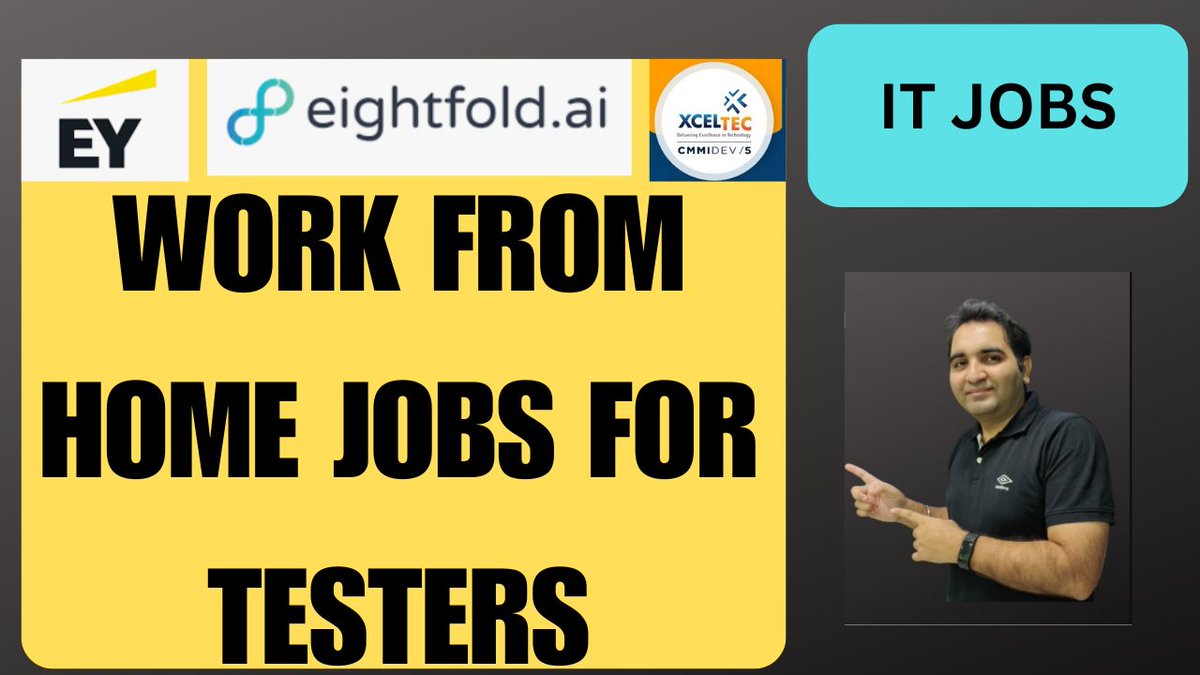 rdautomation's tweet image. youtube.com/watch?v=ZuM3mg…
New video on WFH Jobs for Testers is out.
Like, Share &amp;amp; Subscribe our channel.
#testingjobs #qajobs #rdautomationlearning