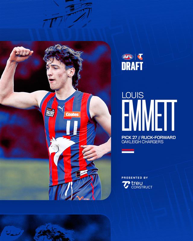 westernbulldogs's tweet image. Welcome to the West, Louis Emmett 🐶