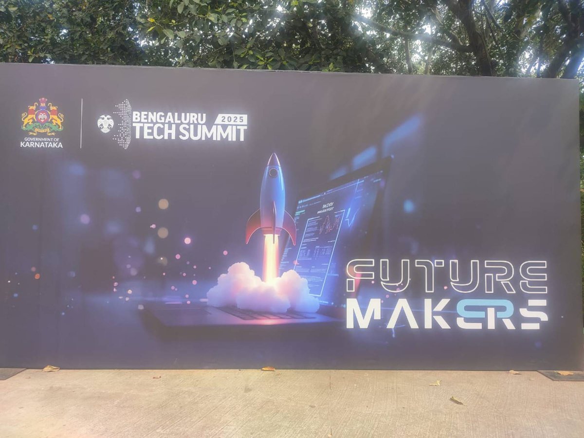 KarnatakaWorld's tweet image. With a legacy of over 27 years, the Bangalore Tech Summit, themed &quot;Futurize,&quot; is taking place at BIEC from November 18 to 20, 2025. The summit reflects the city&apos;s transformation into a large-scale, business-centric global platform.

#BTS2025 #BangaloreTechSummit #BIEC #Futurize