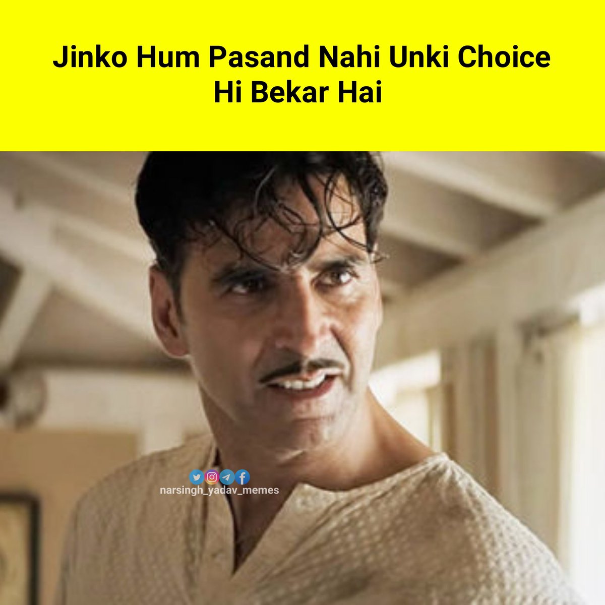 Narsingh_Y_Meme's tweet image. Choice hi bekar hai 😆 

#NitishKumar