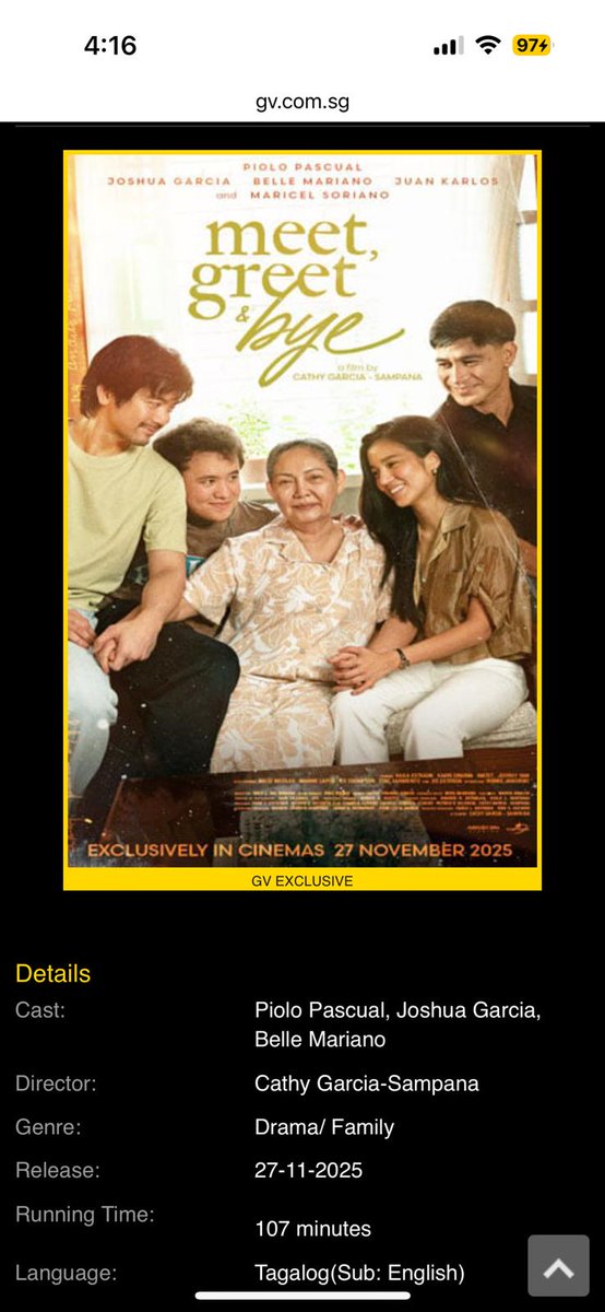 DonbelleSG's tweet photo. Hello SG peepz! Let's meet the Facundos starting November 27 in GV Cinemas near you!

#MeetGreetAndBye https://t.co/NeVBEkX5EN
