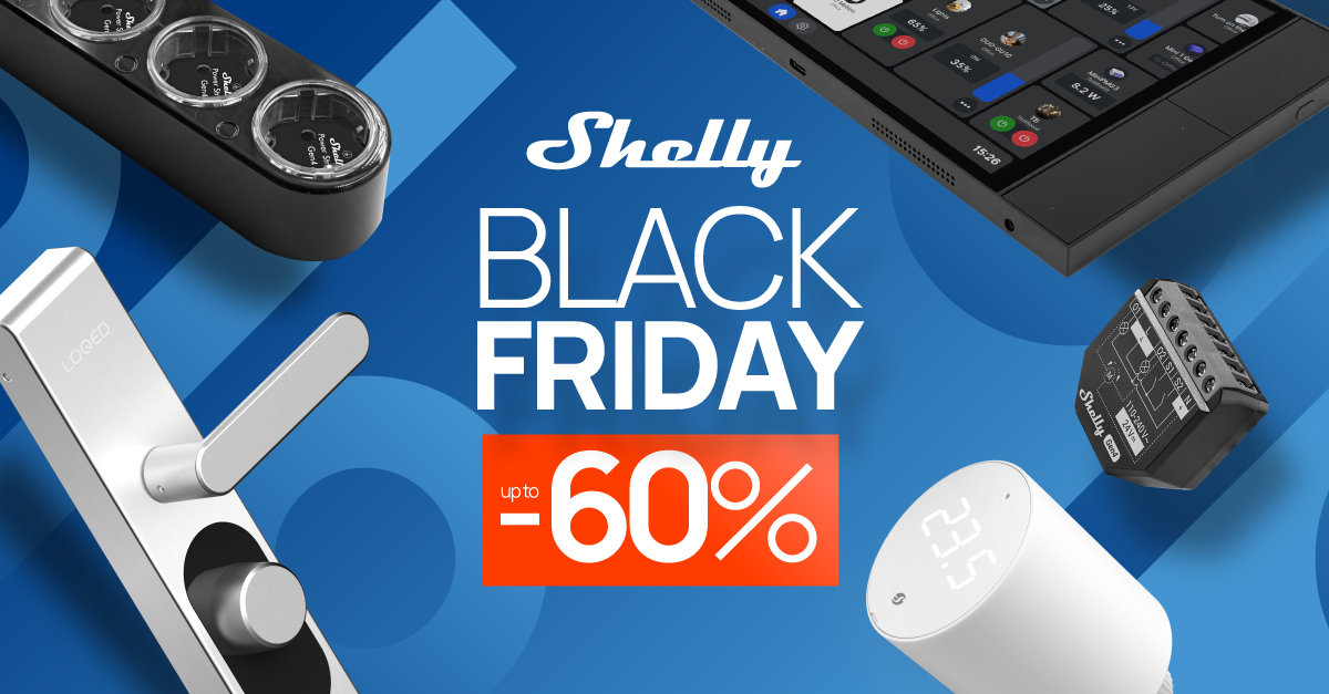 shelly_IoT's tweet image. Shelly Shelly Black Friday is now live! 🛒🖤

From automation essentials to pro solutions, discover innovation built to perform - now at our best prices ever, with up to 60% discount! Be quick, shop here: shelly.link/BF25-X 

#BlackFriday #ShellySmartTech #HomeSmartHome