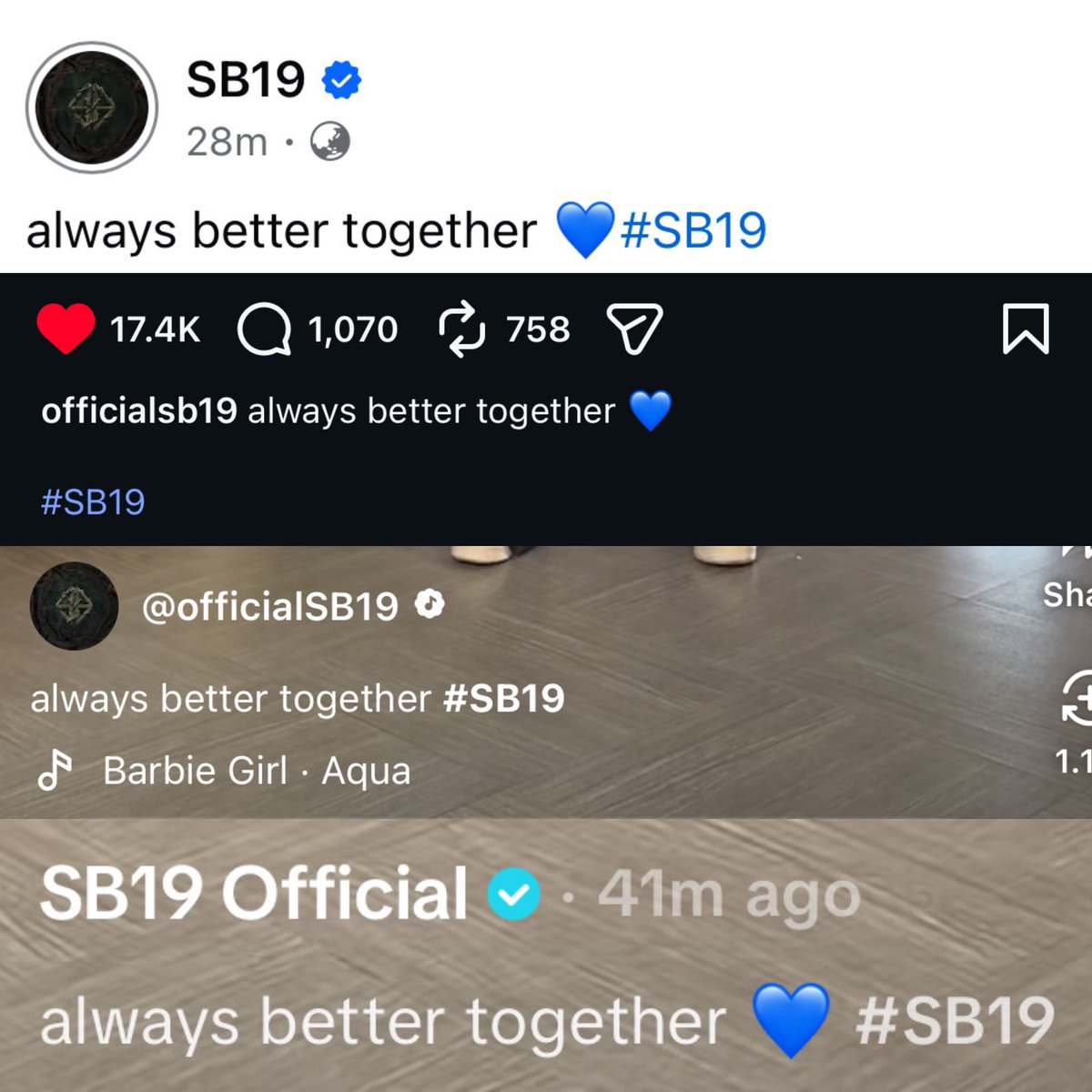 ivorypresa's tweet image. always better together 💙 #SB19