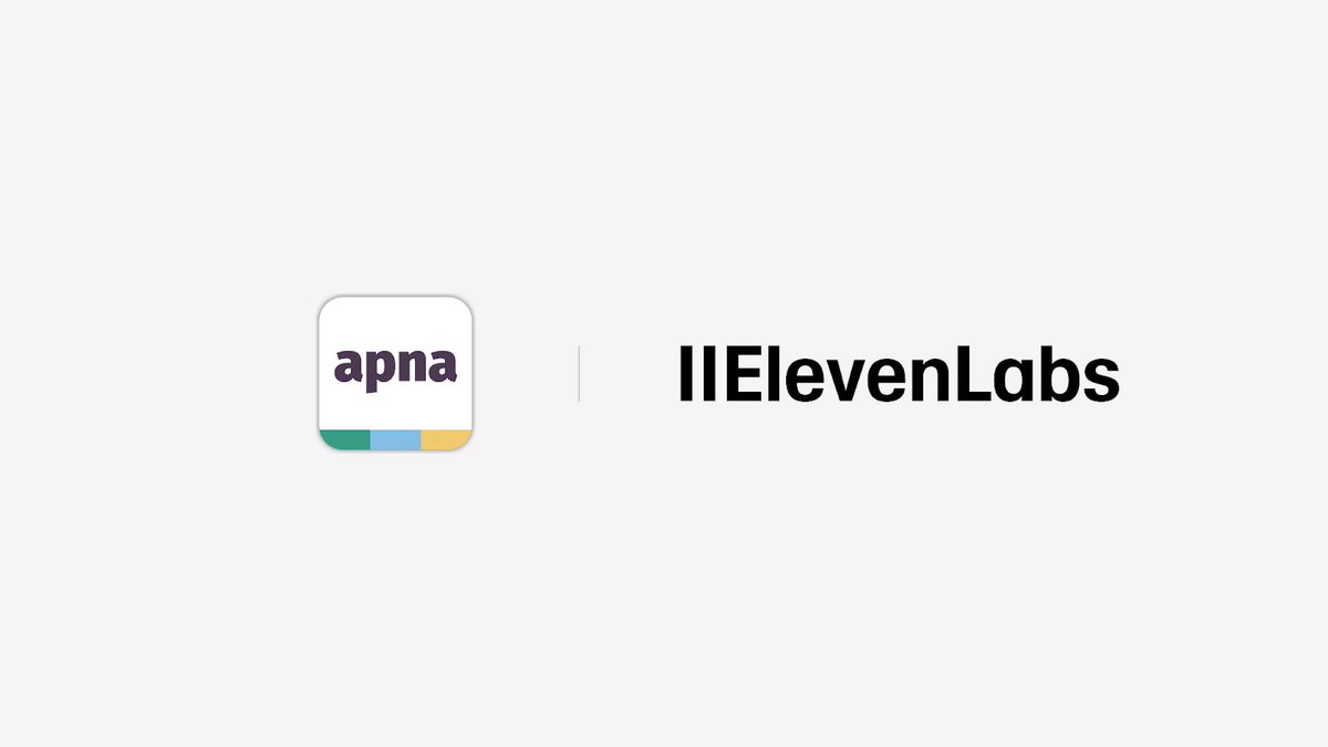 Apna and elevenlabs logos