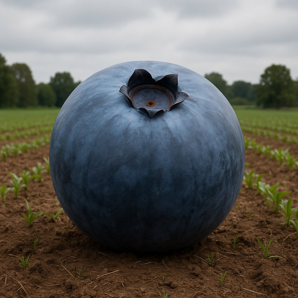 fudgey's tweet image. Why haven’t they engineered blueberries the size of watermelons? Blueberries are the best.
