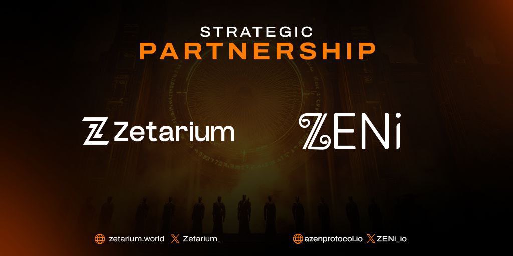 Zetarium_'s tweet image. We are pleased to announce a strategic partnership with @ZENi_io . - the AI infrastructure layer of the aZen ecosystem.

This collaboration unites Zetarium’s public liquidity infrastructure with ZENi’s AI-driven user acquisition and network intelligence, advancing a…
