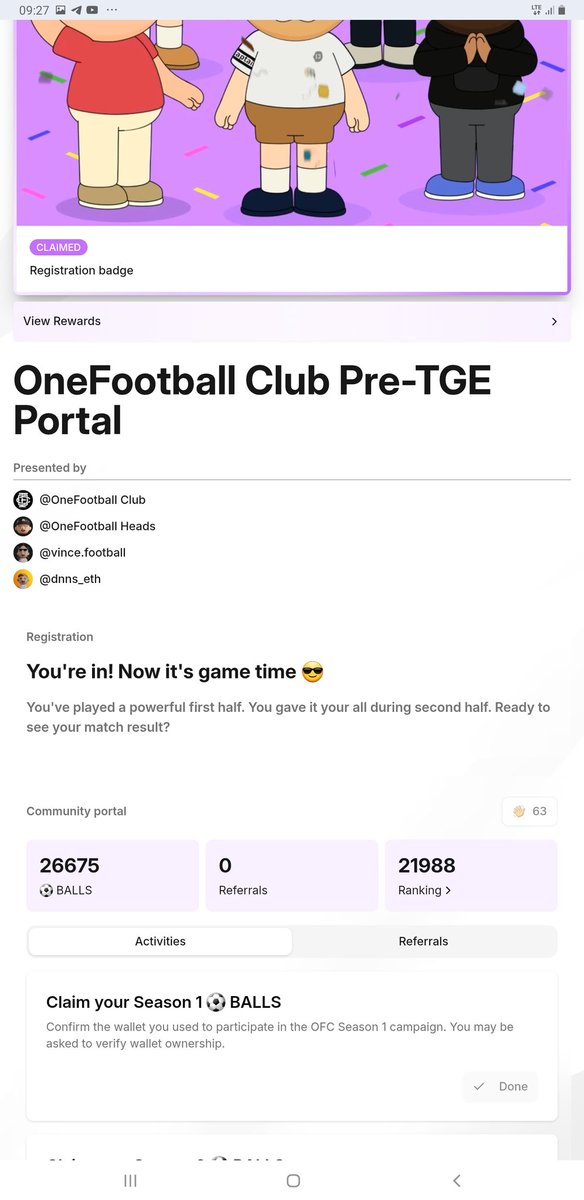 SaiduYusuf39361's tweet image. GM friends $OFC ☕

today is Wednesday, the middle of the week ✨

also don&apos;t forget to do the &quot;GM&quot; daily task⚽

I have 63 days, I missed a little, due to personal matters, but it won&apos;t stop me 🎖️

believe and work🫶

@chokmahxbt @crypto23rafff @Tony_0xy 

#OFC #Base