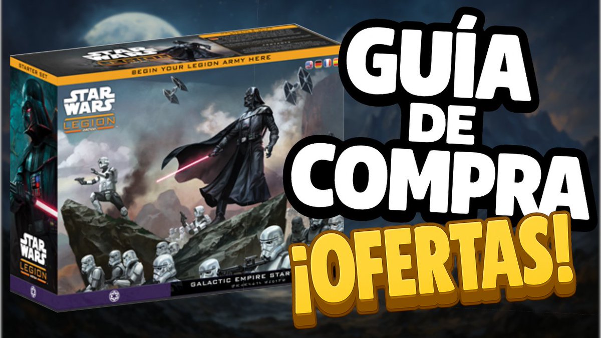 ¡Si estás pensando en jugar a Star Wars Legion, no te pierdas estas ofertas!

youtu.be/_ZEB_R87yU0