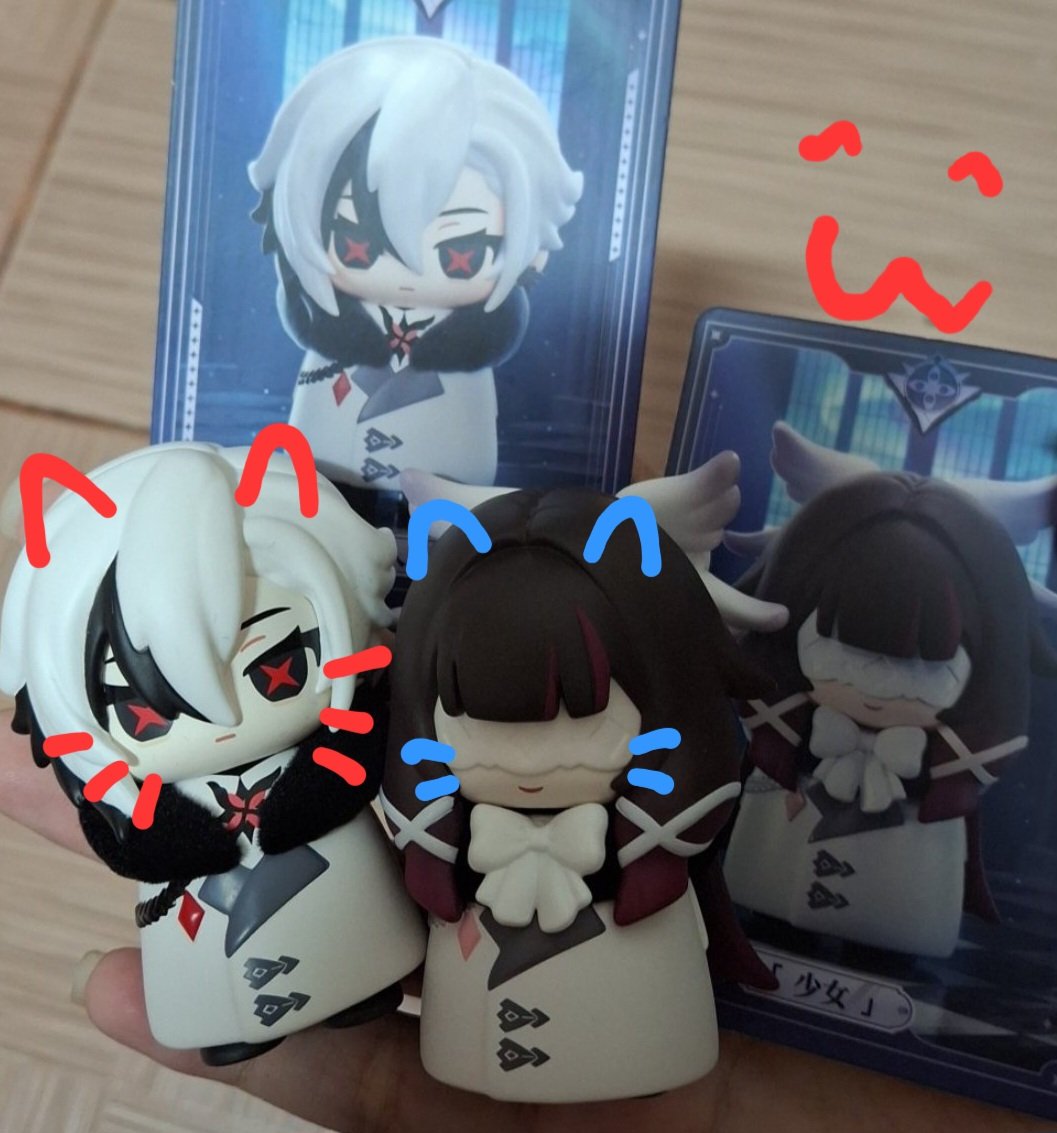 Arlecchino &amp; Columbina❤️❤️ ได้รับของแล้วของส่งไวมากกแพ็คมาอย่างดีเลยขอบคุณมากค่ะะ #GrukgrigReview