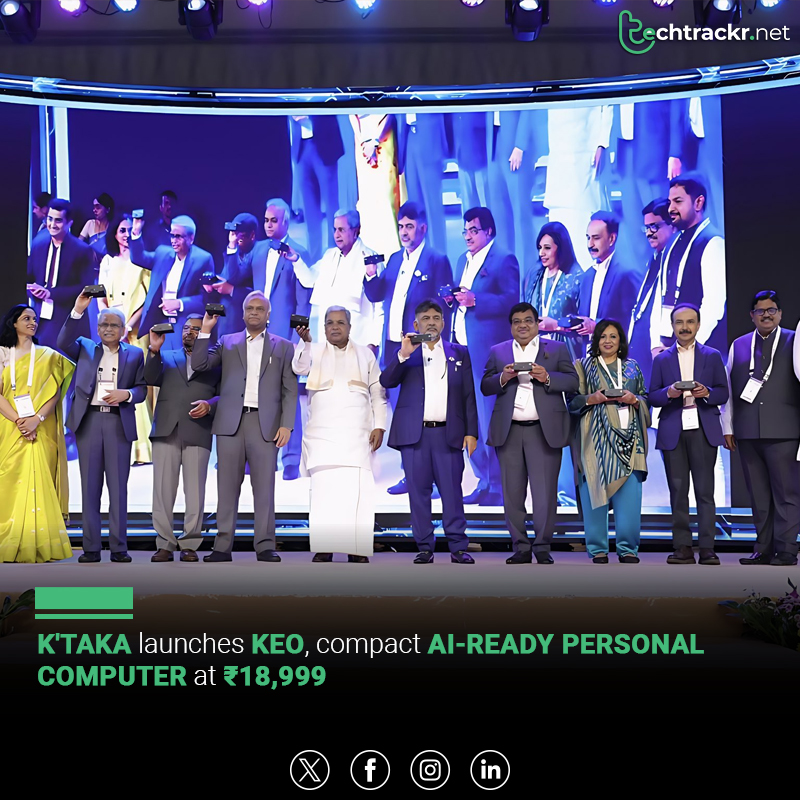 TechTrackr_net's tweet image. Karnataka CM Siddaramaiah launched KEO, an AI-ready PC priced at ₹18,999. Built in-state, it aims to boost affordable digital access.

#KEO #Karnataka #AIDevice #DigitalAccess #TechInnovation #Siddaramaiah #PriyankKharge #IndiaTech #TechTrackr #TechNews