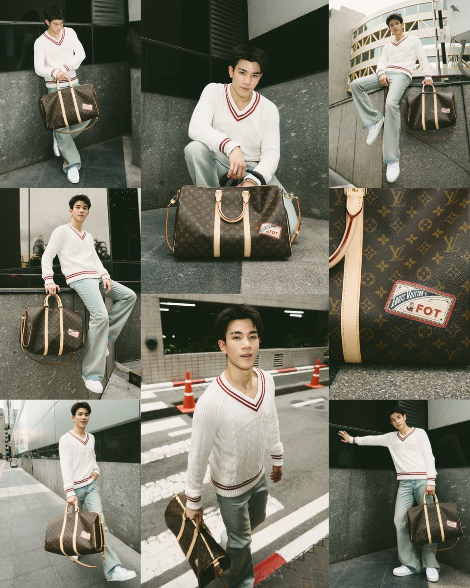 libragirlspace's tweet photo. He looks insanely good! The fit, the vibe, the personalized LV bag with his nickname FOT. Pure style 🔝🤍
@LouisVuitton #LouisVuitton
#LVkeepall #keepallbag
#Fourthnattawat #โฟร์ทณัฐวรรธน์ https://t.co/201jdPjDEU