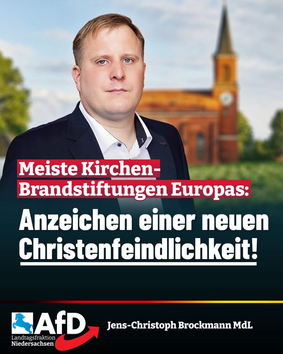 ++ Meiste Kirchen-Brandstiftungen Europas! ++

Mehr als 2.200 antichristliche Delikte verzeichnet der Jahresbericht der Beobachtungsstelle für Intoleranz und Diskriminierung gegen Christen in Europa fürs Jahr 2024.

Für Deutschland weist der Bericht 337 Fälle aus – ein Anstieg um