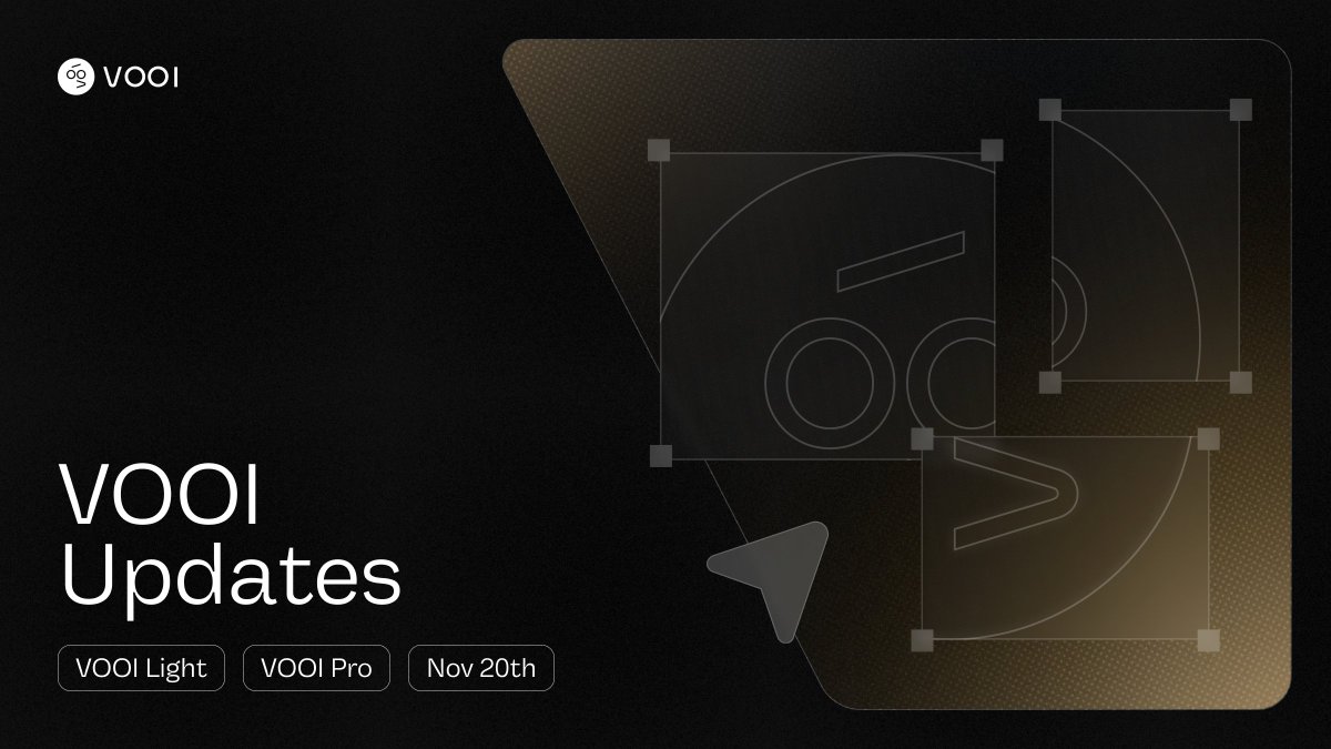 vooi_io's tweet image. Delivering New VOOI Updates 🛠️

VOOI Light → v 2.4.8
🔧 Implemented speed and performance enhancements — trades on VOOI Light are smoother than ever;
✏️ Apply for $VOOI Claim page is live — app.vooi.io/apply-for-clai…
🥚 Participated in events with VOOI Points pools? Check out…