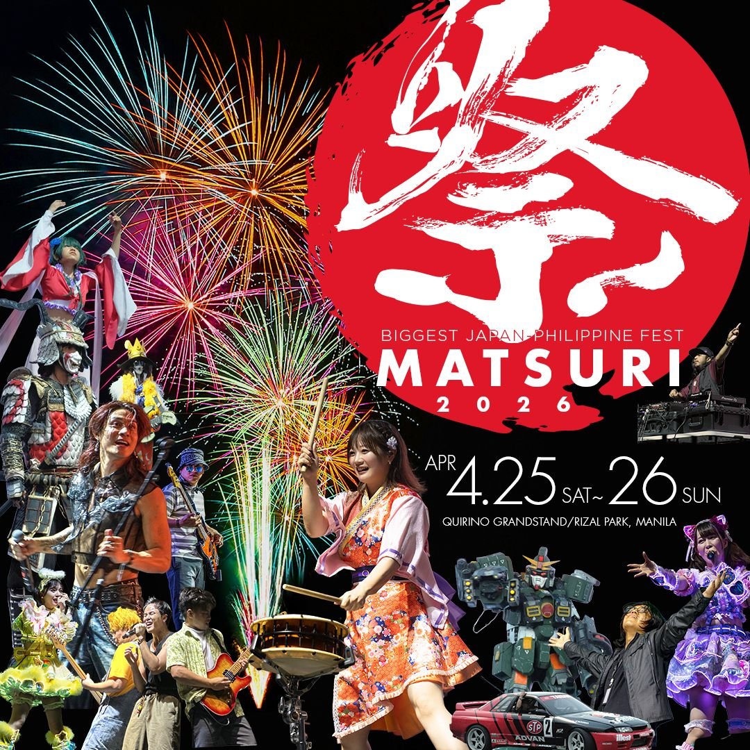 THE BIGGEST JAPANESE SUMMER FESTIVAL IS BACK FOR ANOTHER YEAR!

Get ready for another cultural crossover experience with MATSURI in MANILA and experience summer festival vibes with different flavors!

MATSURI in MANILA is coming on April 25-26, 2026 at the Quirino Grandstand,